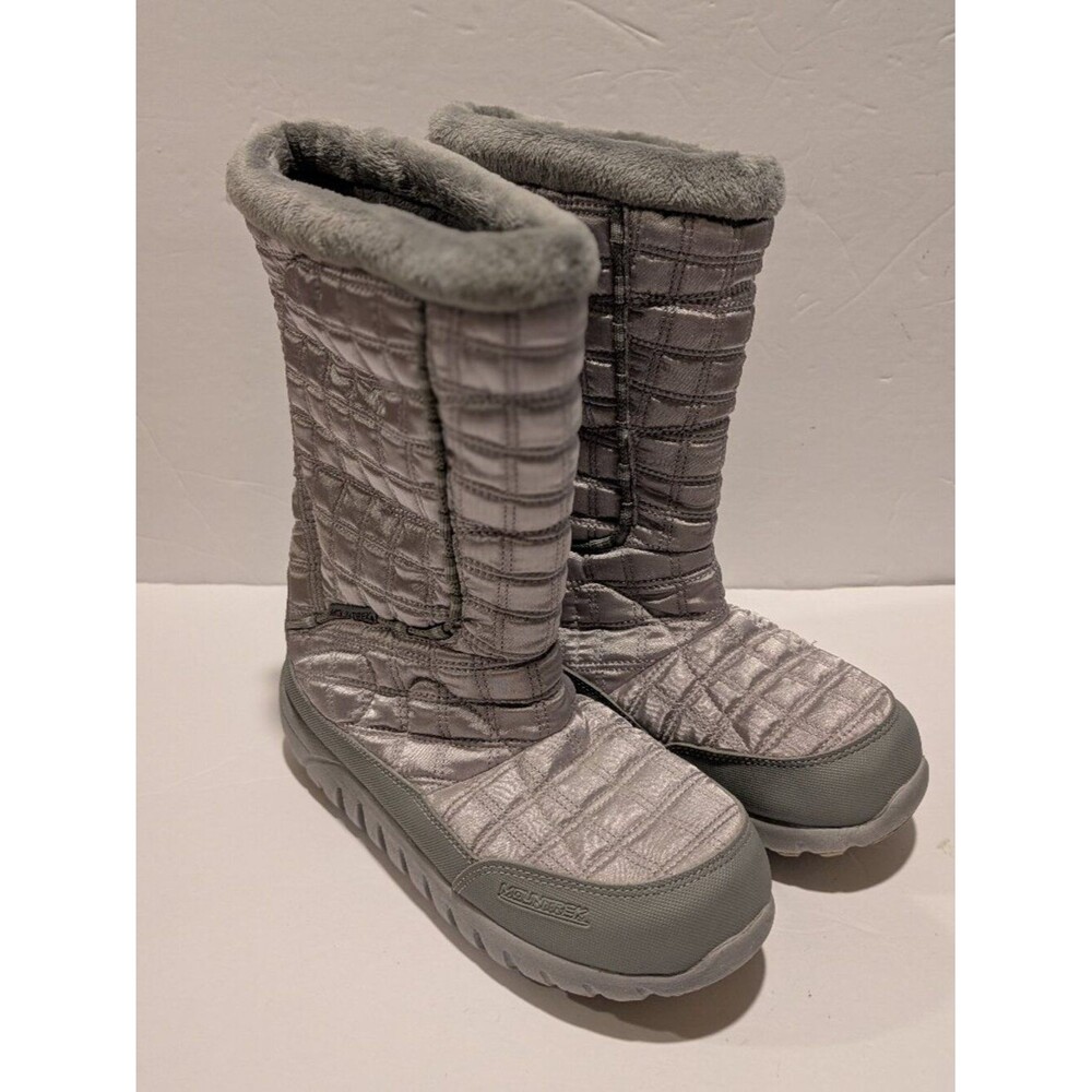 Mountrek Women's Lisa Primaloft Insulated Winter Boots Silver Size 7M